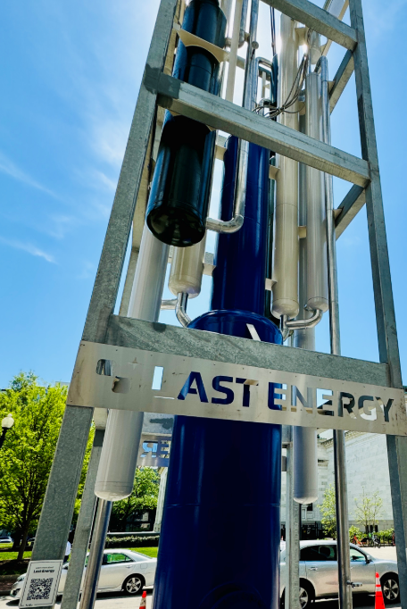 Photograph of a prototype of Last Energy’s reactor module